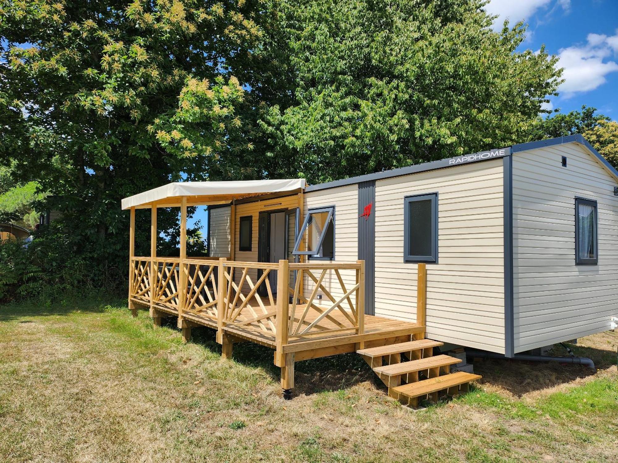 Camping Le Balcon De La Baie Saint-Marcan Bagian luar foto